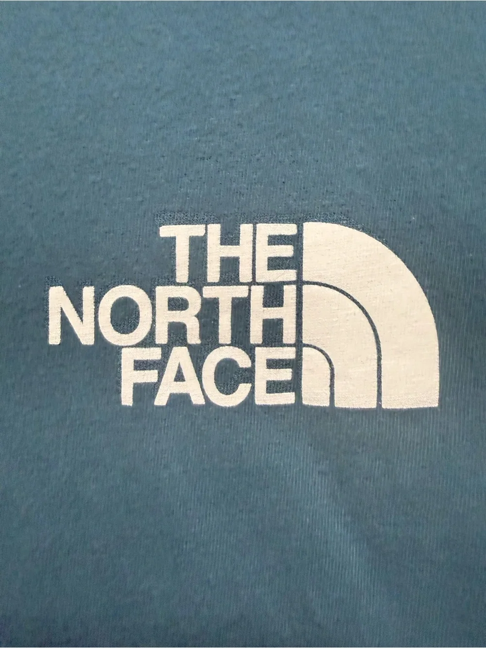 The North Face Men’s Long Sleeve Logo Tee - Teal Blue with White Graphics